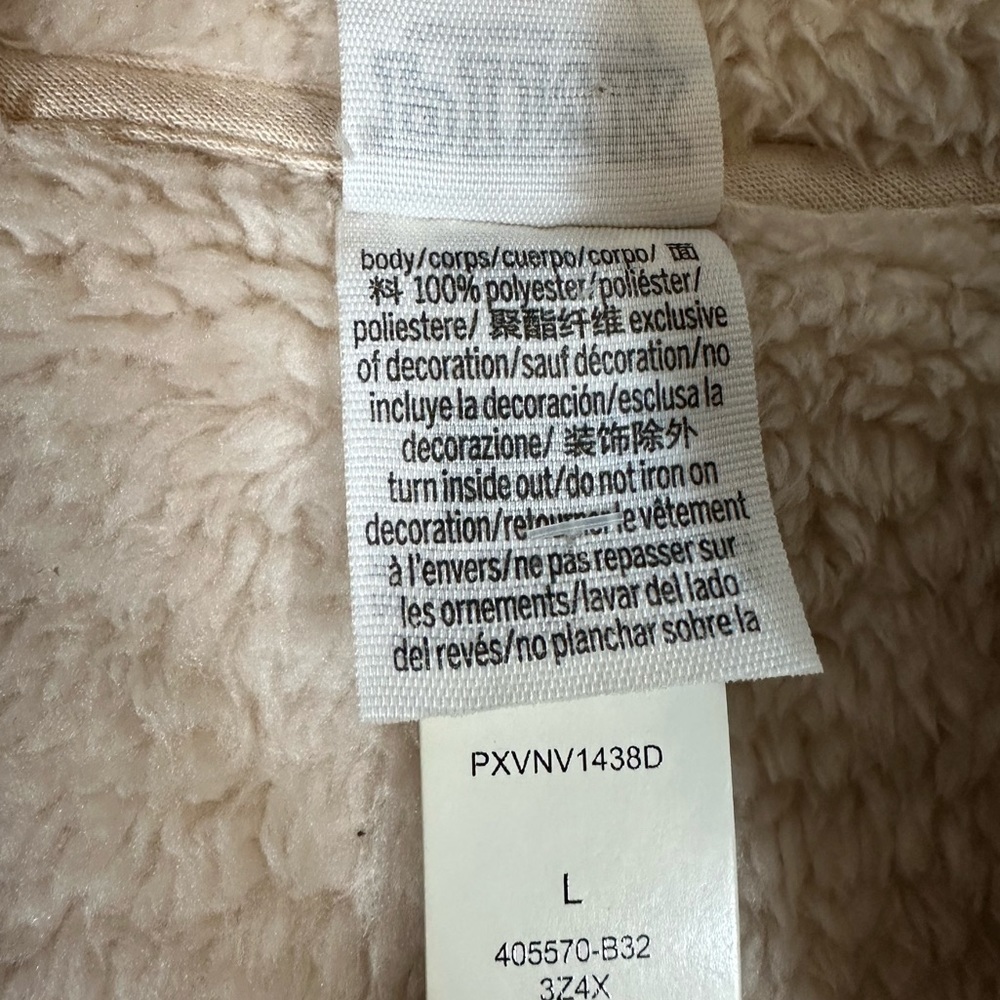 Pink By Victoria’s Secret Sherpa Teddy Hoodie Size Large New NWT - Picture 5 of 5